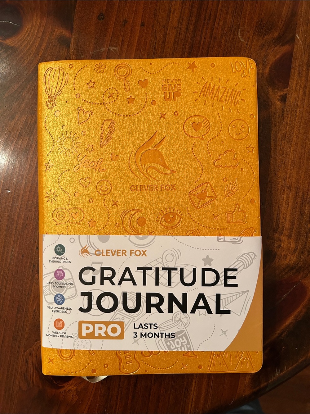 Amber Gratitude Journal Pro